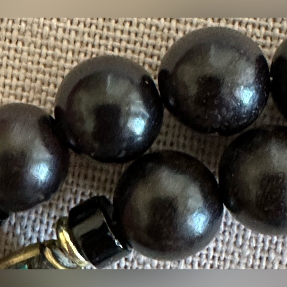 24 inch Tibetan Brass Inlaid bead necklace NWOT - Picture 8 of 13